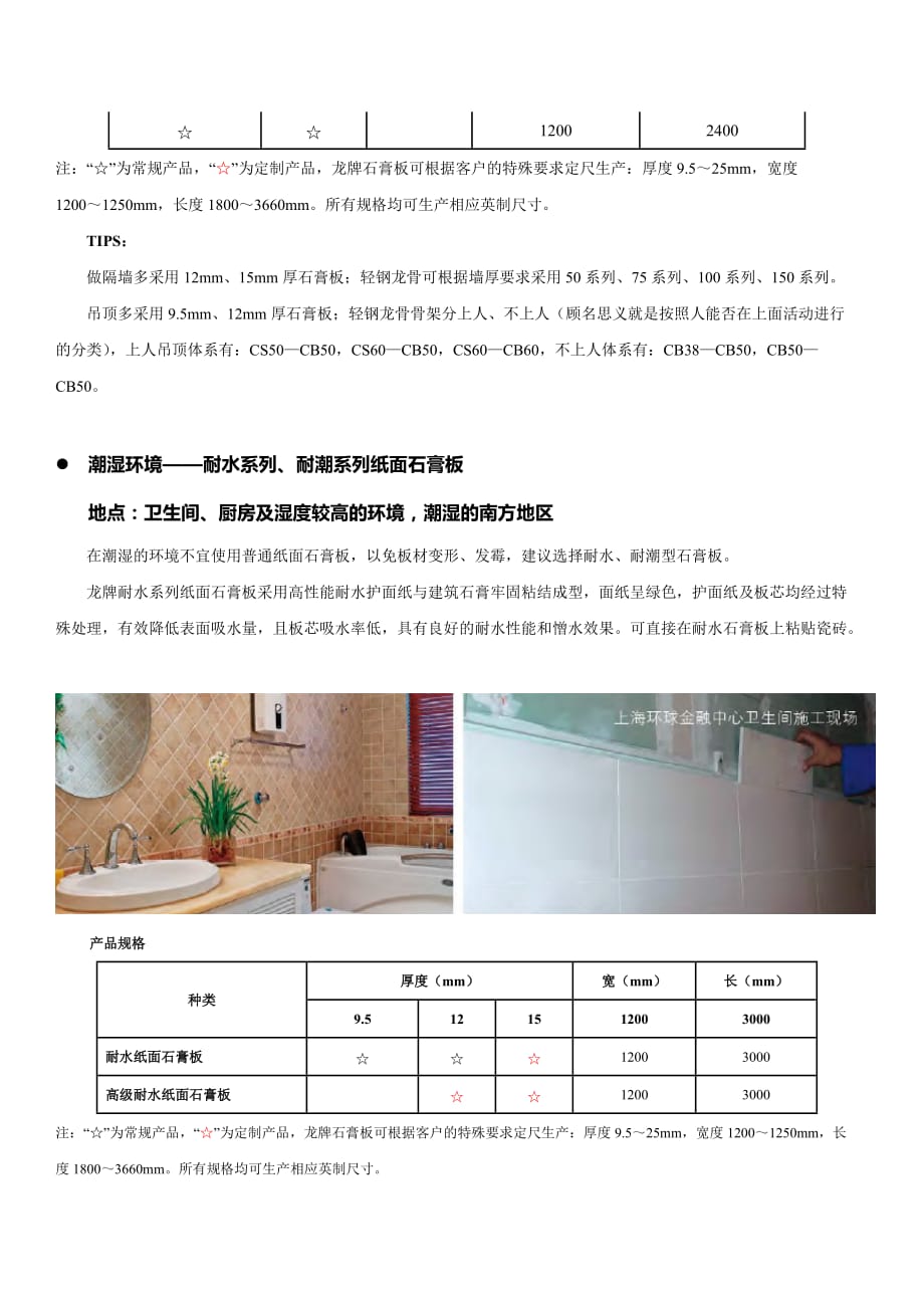 北新建材龙牌石膏板产品大全.doc_第2页