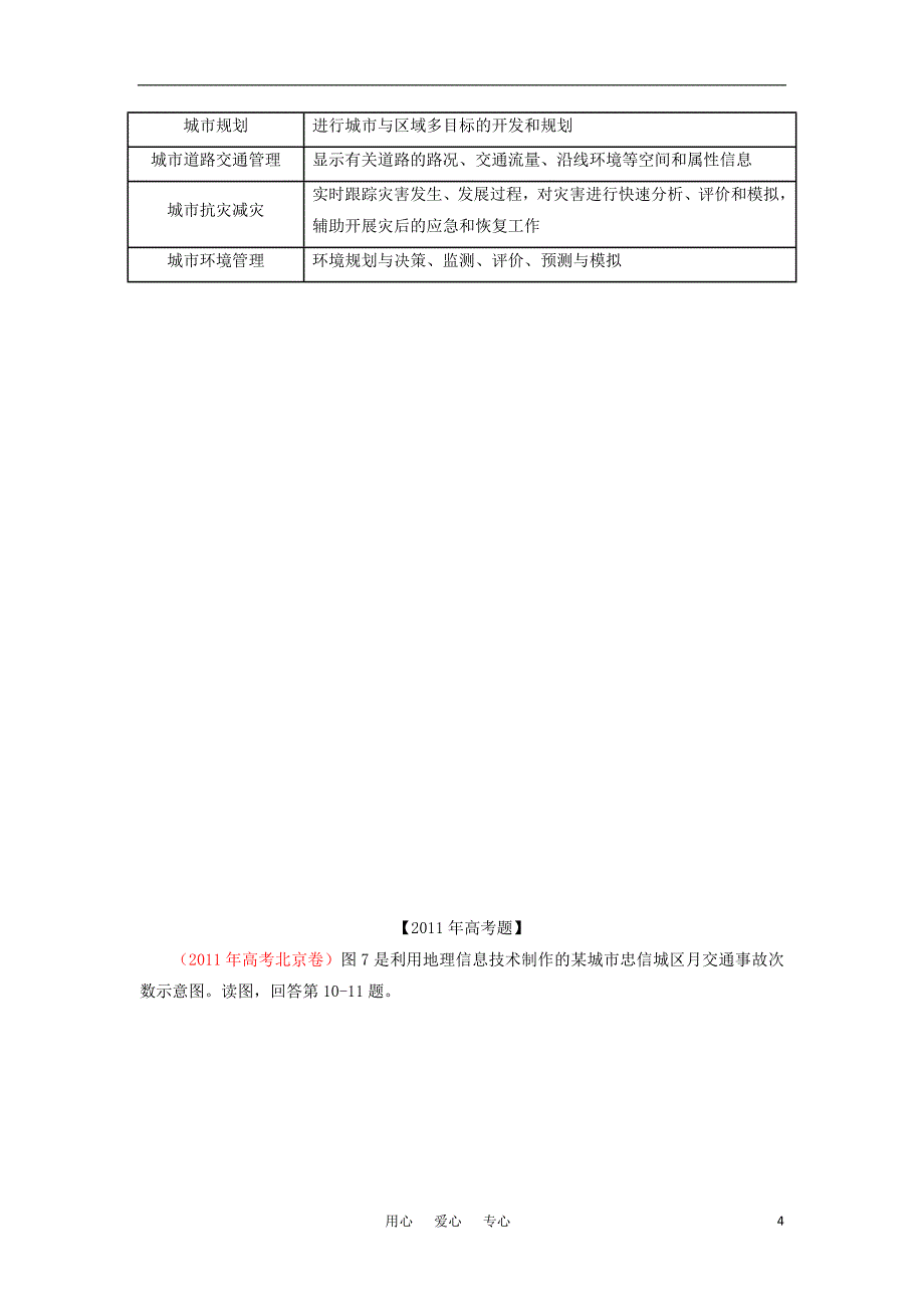 2012高三地理复习（真题 模拟）专题13 地理信息技术的应用（学生版）.doc_第4页