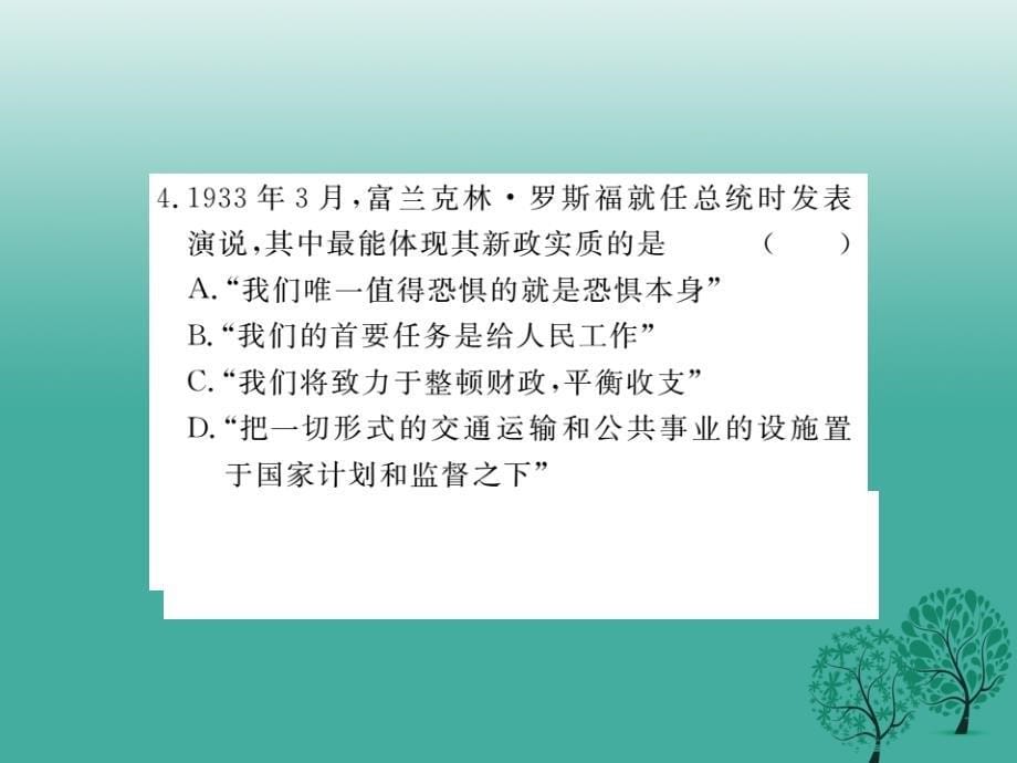 九年级历史下册专题复习三课件新人教版_第5页