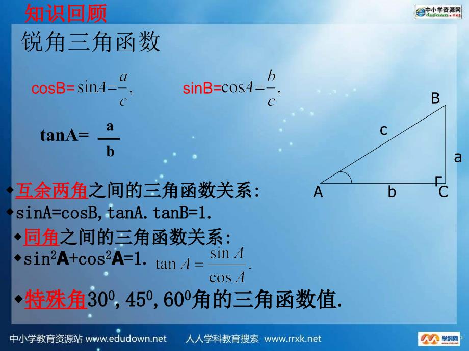 浙教版九下《有关三角函数的计算》ppt课件之一_第2页