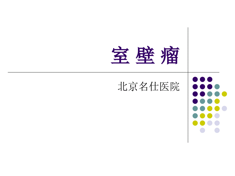 北京名仕医院室壁瘤讲课文档课件_第1页