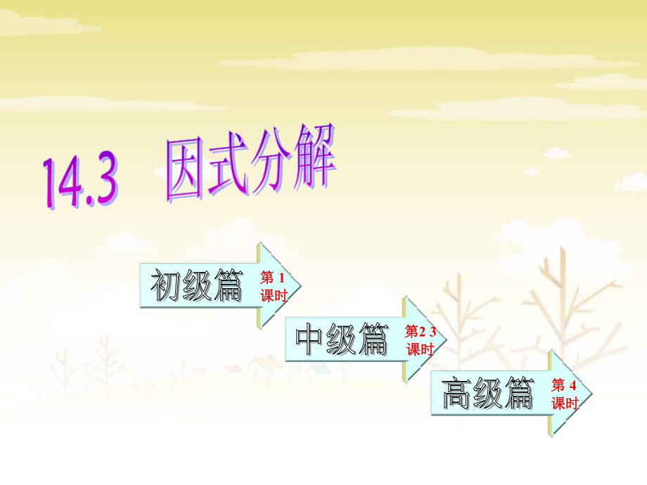 最新人教版八年级数学上册14.3.1因式分解(全) 优质课件_第1页