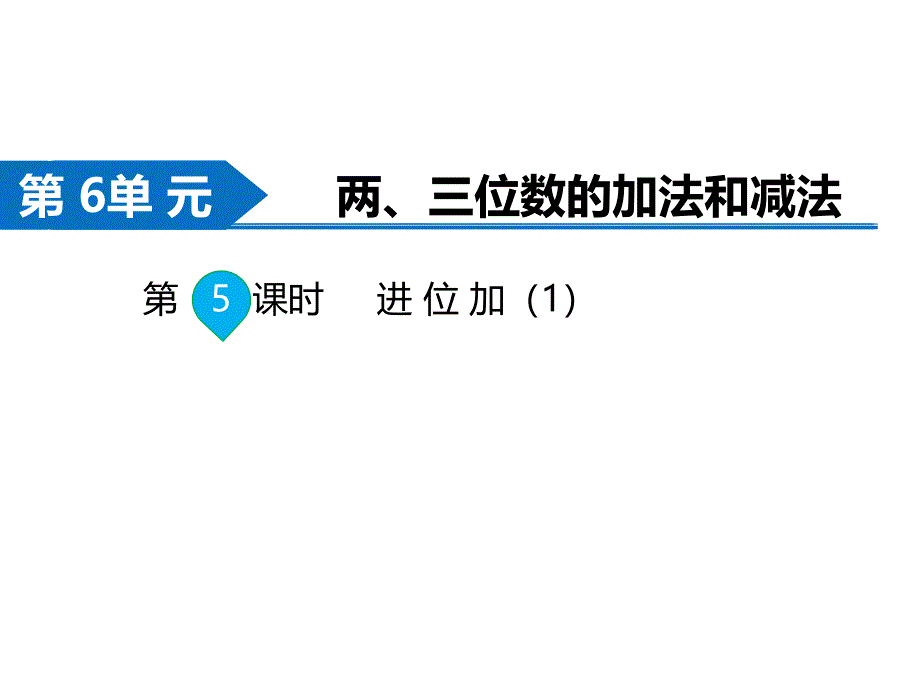 苏教版数学二年级下册同步课件-第6单元两、三位数的加法和减法-第5课时 进位加（1）_第1页