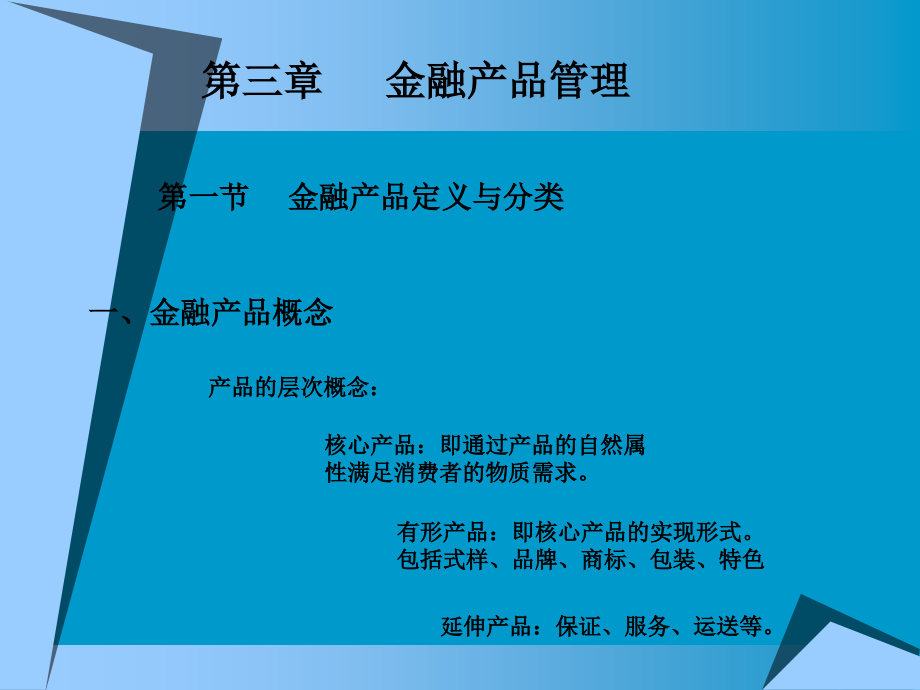 {产品管理产品规划}金融产品管理讲义_第1页