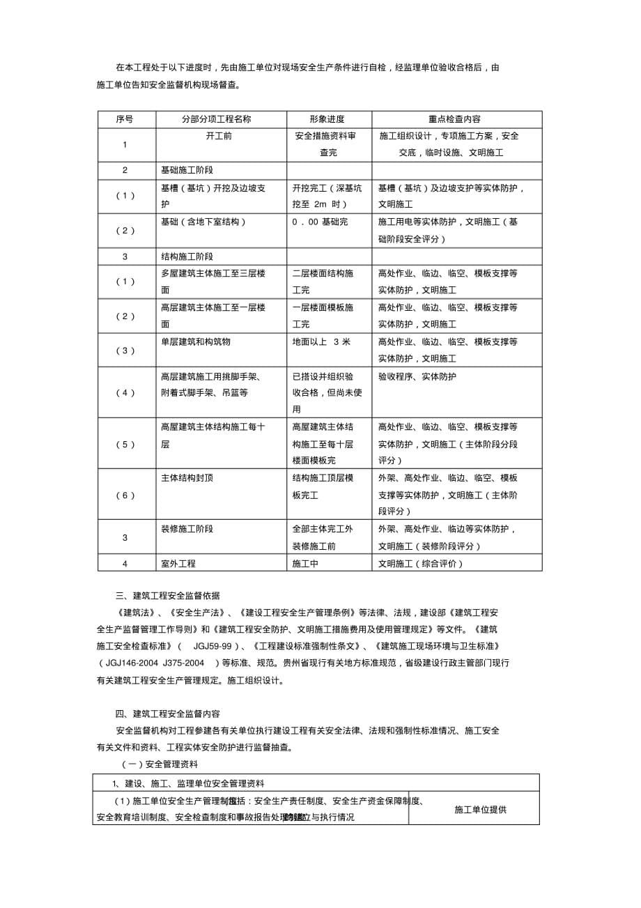 贵州省建设工程施工安全监督交底告知书_第5页