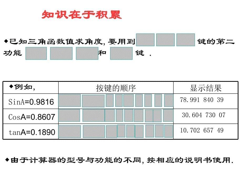 浙教版数学九下第一章1.2《锐角三角函数的计算》（第2课时）ppt课件_第5页