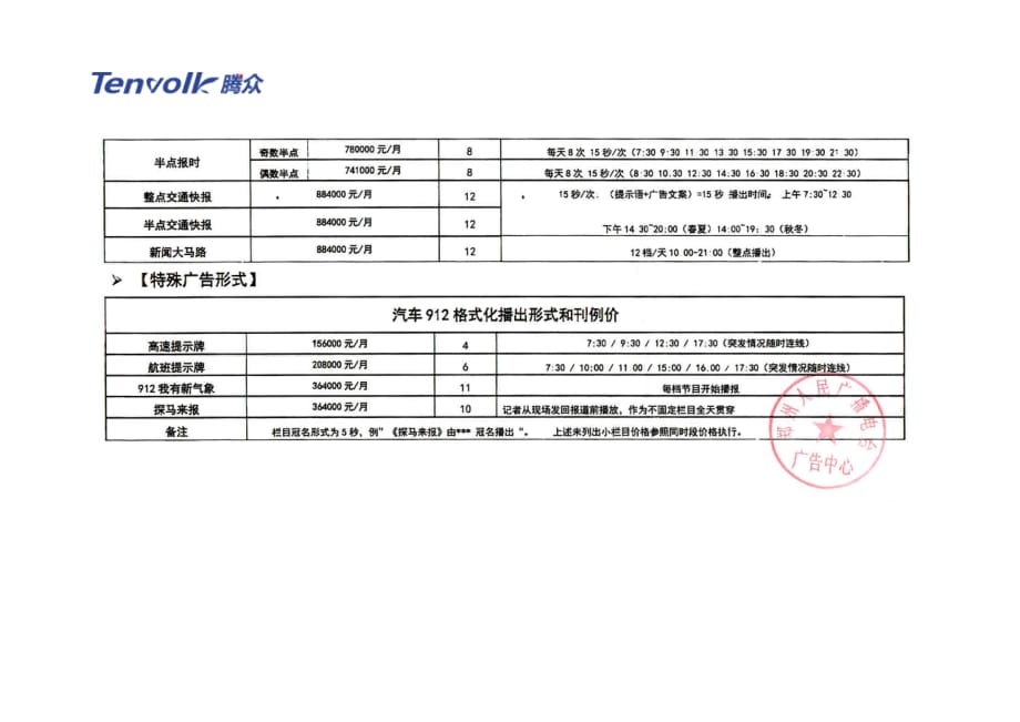 郑州电台广告价格及郑州汽车调频电台（fm91.2)广告价格_第4页