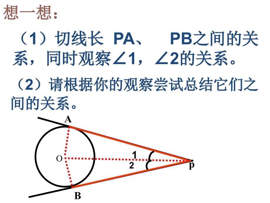 浙教版数学九年级下册2.2《切线长定理》ppt课件4_第5页