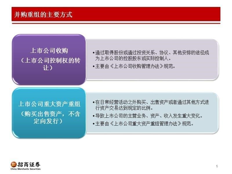 {财务资金管理}上市公司发行股份购买资产并募集配套资金业务介绍_第5页