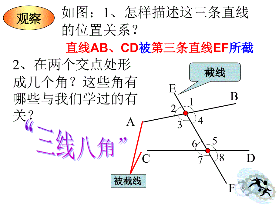 浙江版八年级上册《1.1同位角内错角同旁内角》_第2页