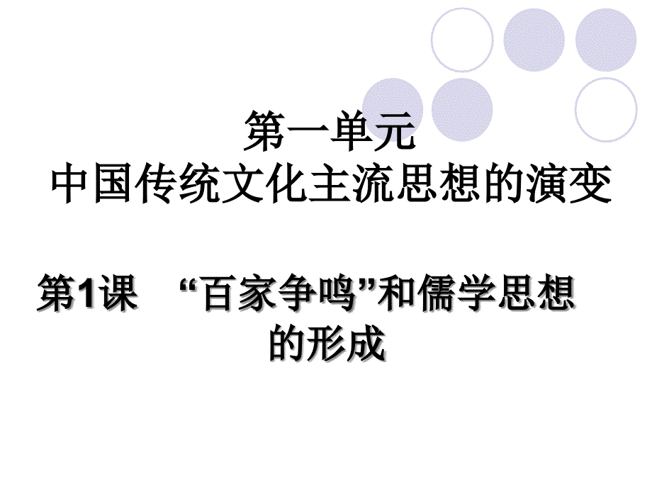 {职业发展规划}第一单元第1课百家争鸣和儒家思想的形成_第3页