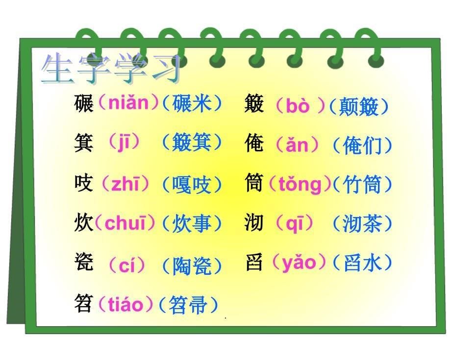 人教版五年级语文上册第八组《28毛主席在花山》ppt课件_第5页