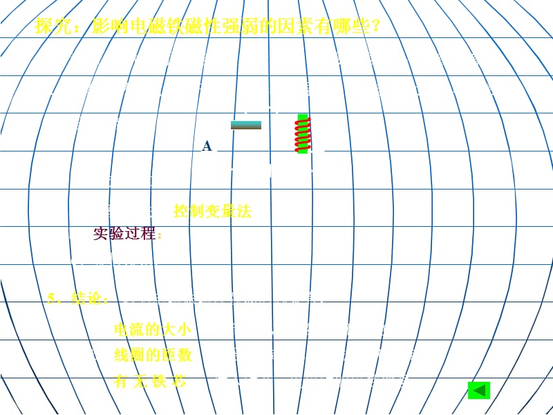 北京课改版九上《探究影响电磁铁磁性强弱的因素》ppt课件_第5页