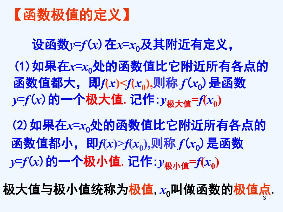 高中数学3.1.2函数的极值课件北师大版选修2-2_第3页