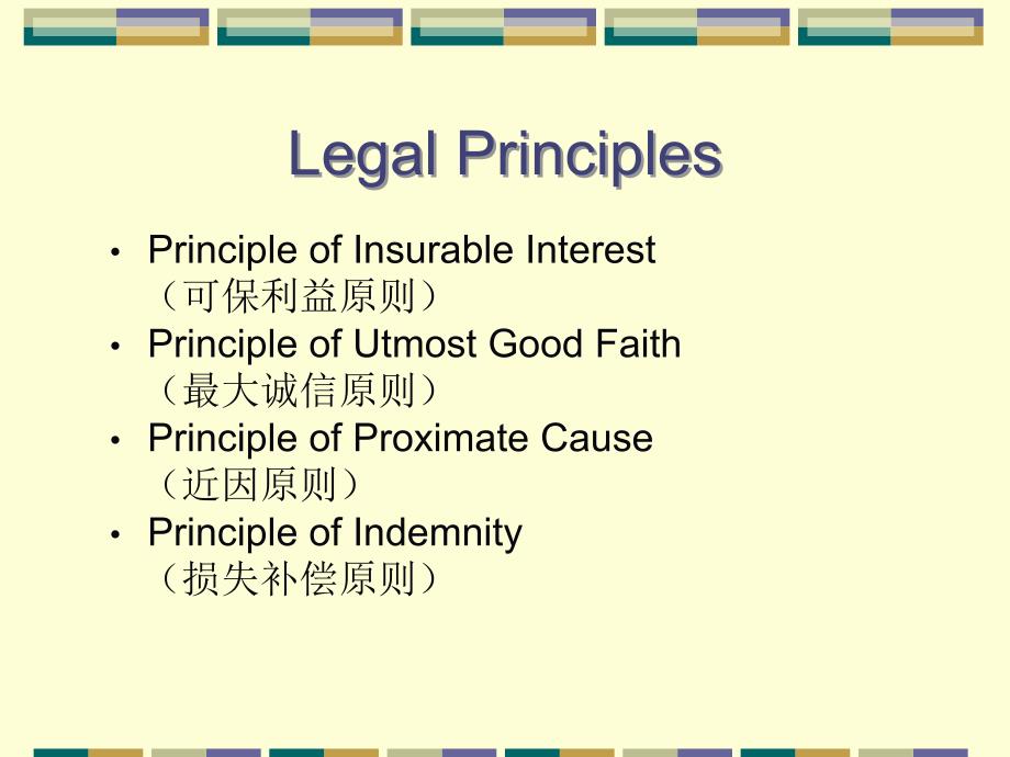 Chapter 3 Legal Principles of Insurance(1)电子教案_第2页