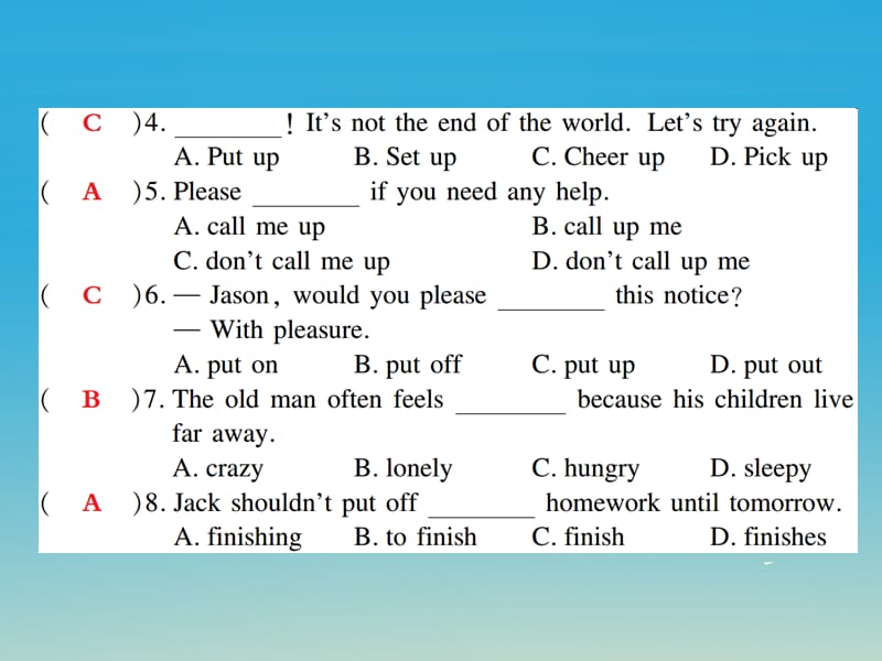 八年级英语下册Unit2I’llhelptocleanupthecityparks（第1课时）SectionA（1a-2d）作业课件（新版）人教新目标版_第4页