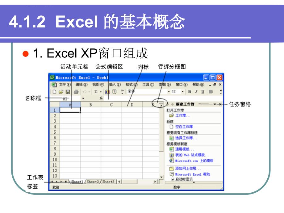 第4章中文电子表格处理软件课件_第4页
