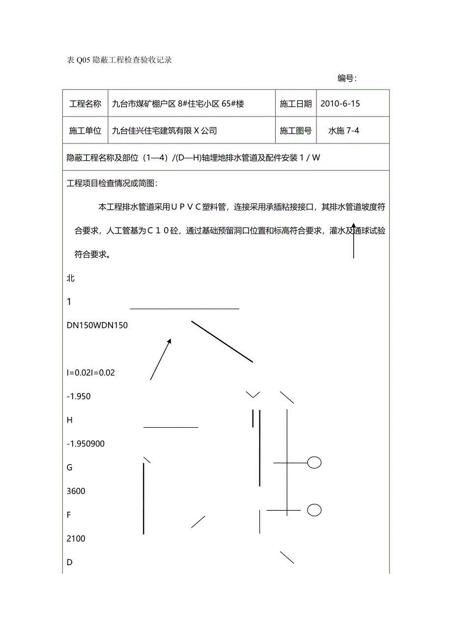 （工程建筑）表Q隐蔽工程检查验收记录精编_第2页