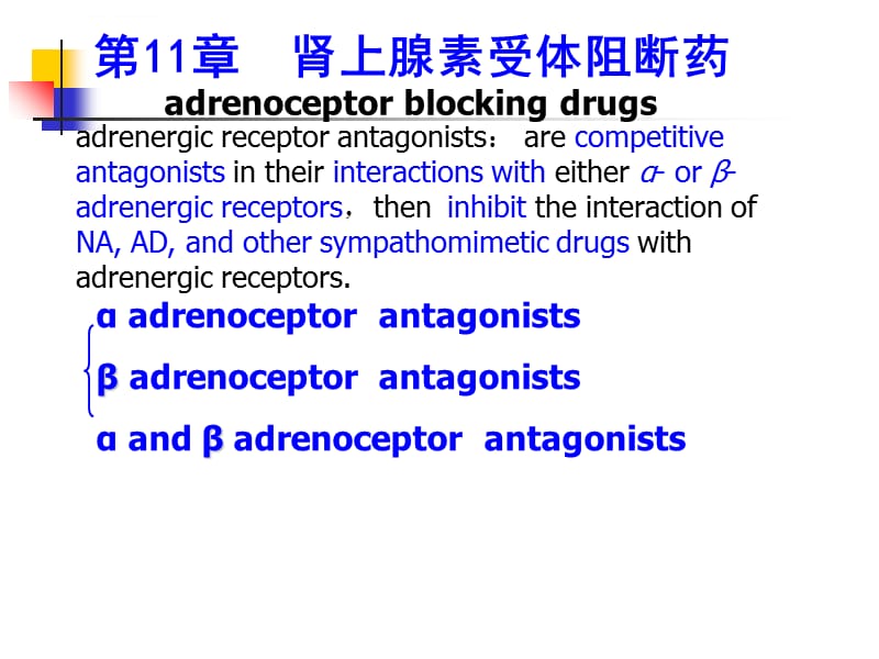 第11章肾上腺素受体阻断药课件_第1页