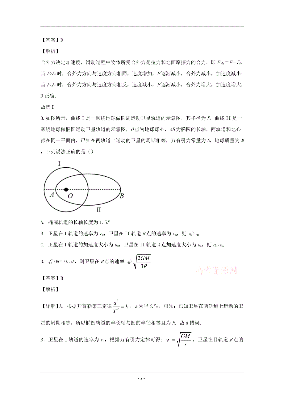 江苏省2020届高三上学期10月调研物理试题 Word版含解析_第2页