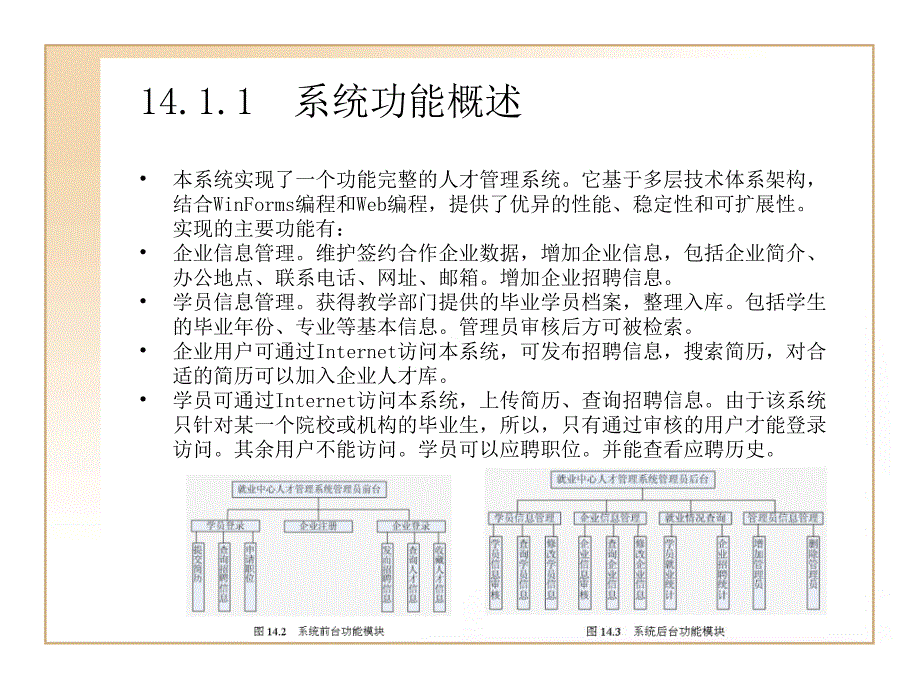 第14章就业中心人才管理系统课件_第3页