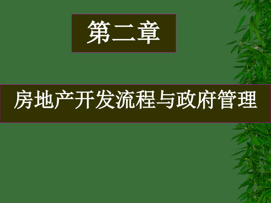 {流程管理流程再造}房地产开发流程与政府管理_第1页