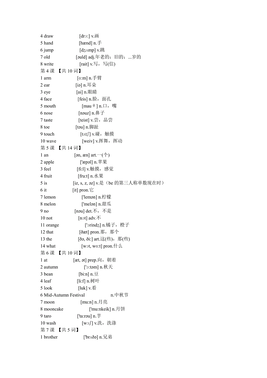 小学一~六年级牛津英语词汇（超全）_第2页