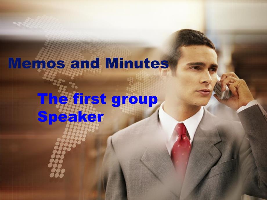 The first group Speaker资料讲解_第1页