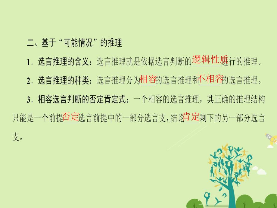 高中政治专题2遵循形式逻辑的要求6掌握演绎推理的方法（下）课件新人教版选修4_第4页