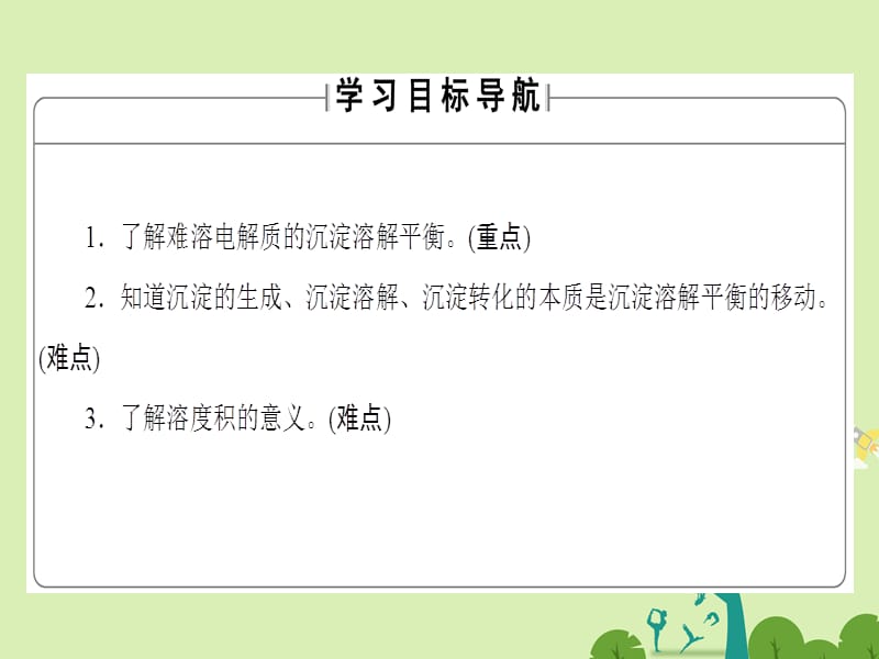 高中化学专题3溶液中的离子反应第4单元沉淀溶解平衡课件苏教版选修4_第2页