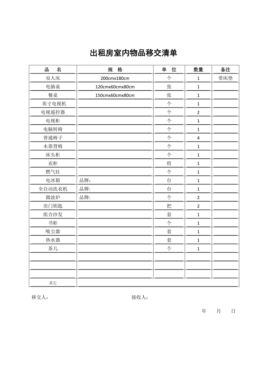 房屋租赁合同及物品清单.doc_第3页