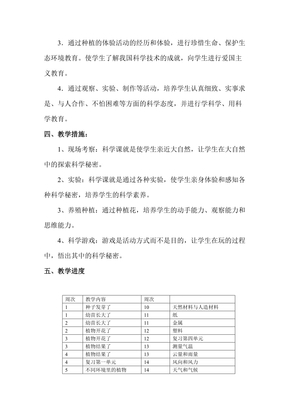 2020新苏教版三年级科学下册教学计划.doc_第3页