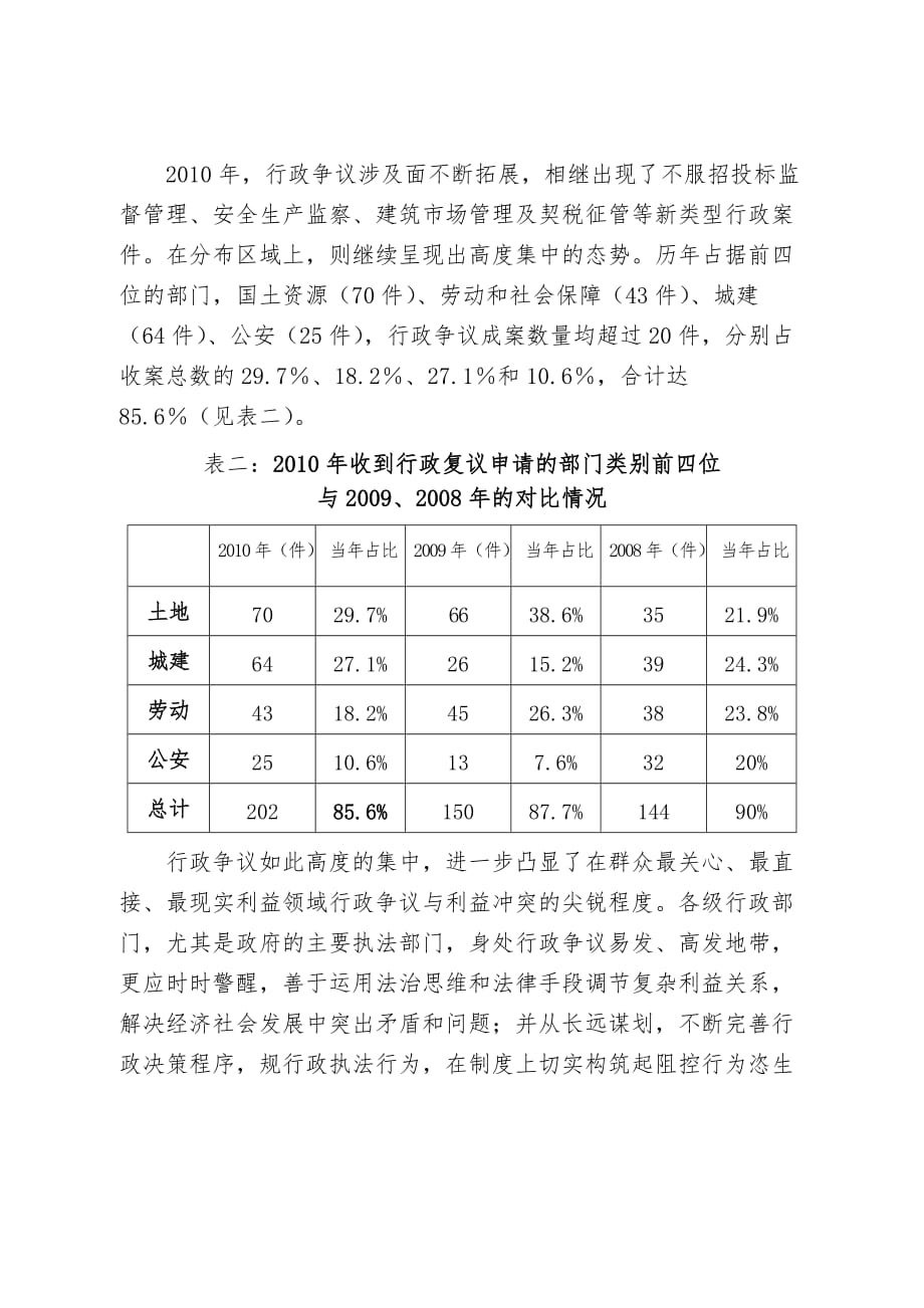 定纷止争促和谐_马鞍山XX年行政复议和行政诉讼情况分析报告_第3页