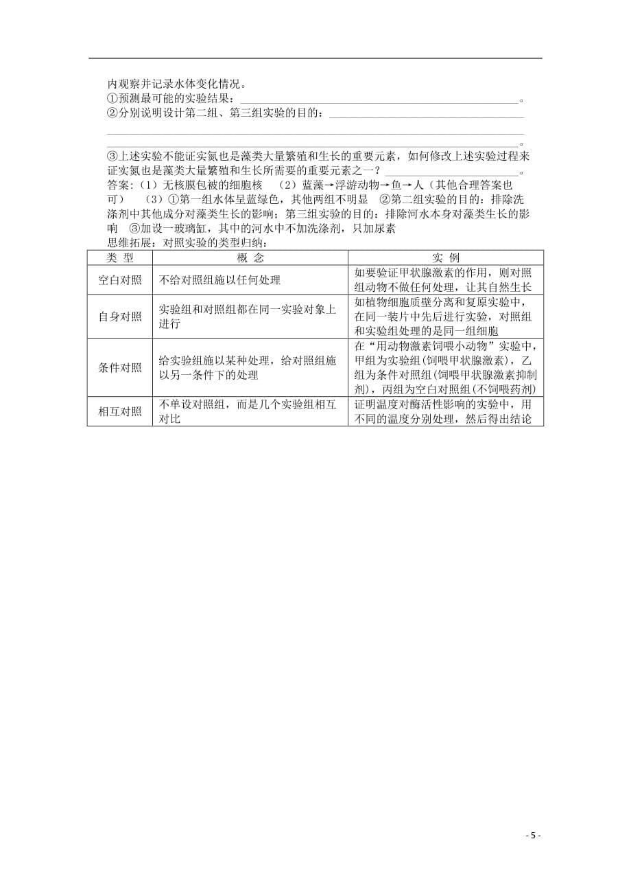 广东省江门市高考生物二轮复习模拟检测试题12_第5页