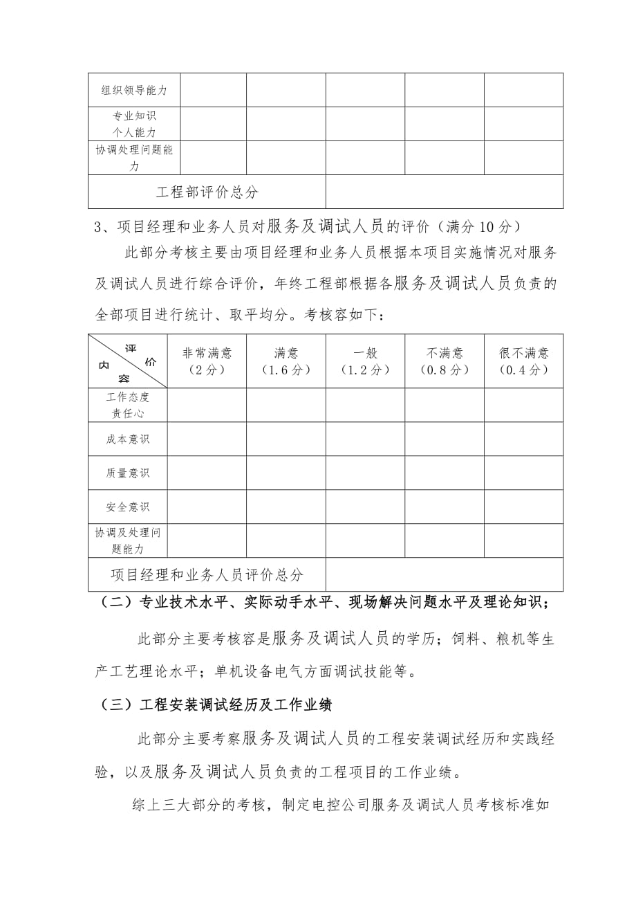 出差人员考核与分级管理规定_第3页