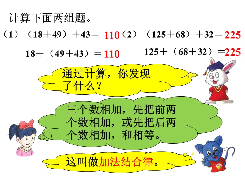 冀教版数学四年级下册教学课件-第二单元用字母表示数-第三课时 用字母表示加法交换律_第4页