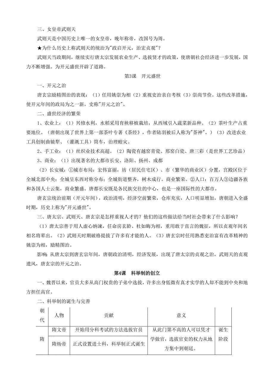 人教版七年级下册中国历史复习资料(超全).doc_第2页