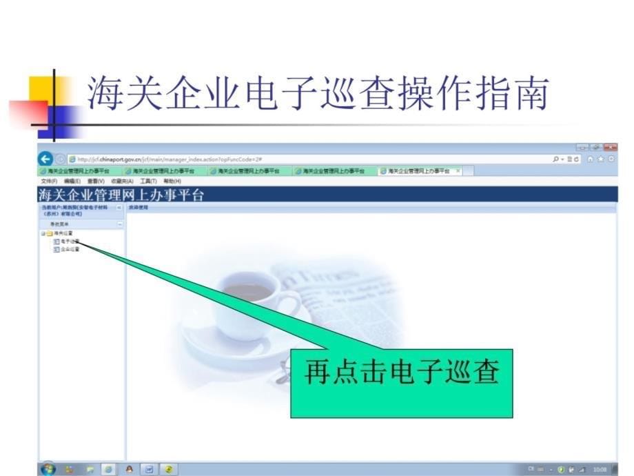 海关企业电子巡查操作指南说课讲解_第5页