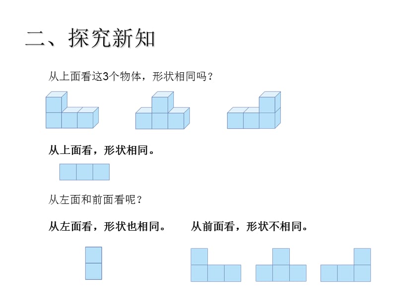 人教版数学四年级下册教学课件-2观察物体（例2）_第3页