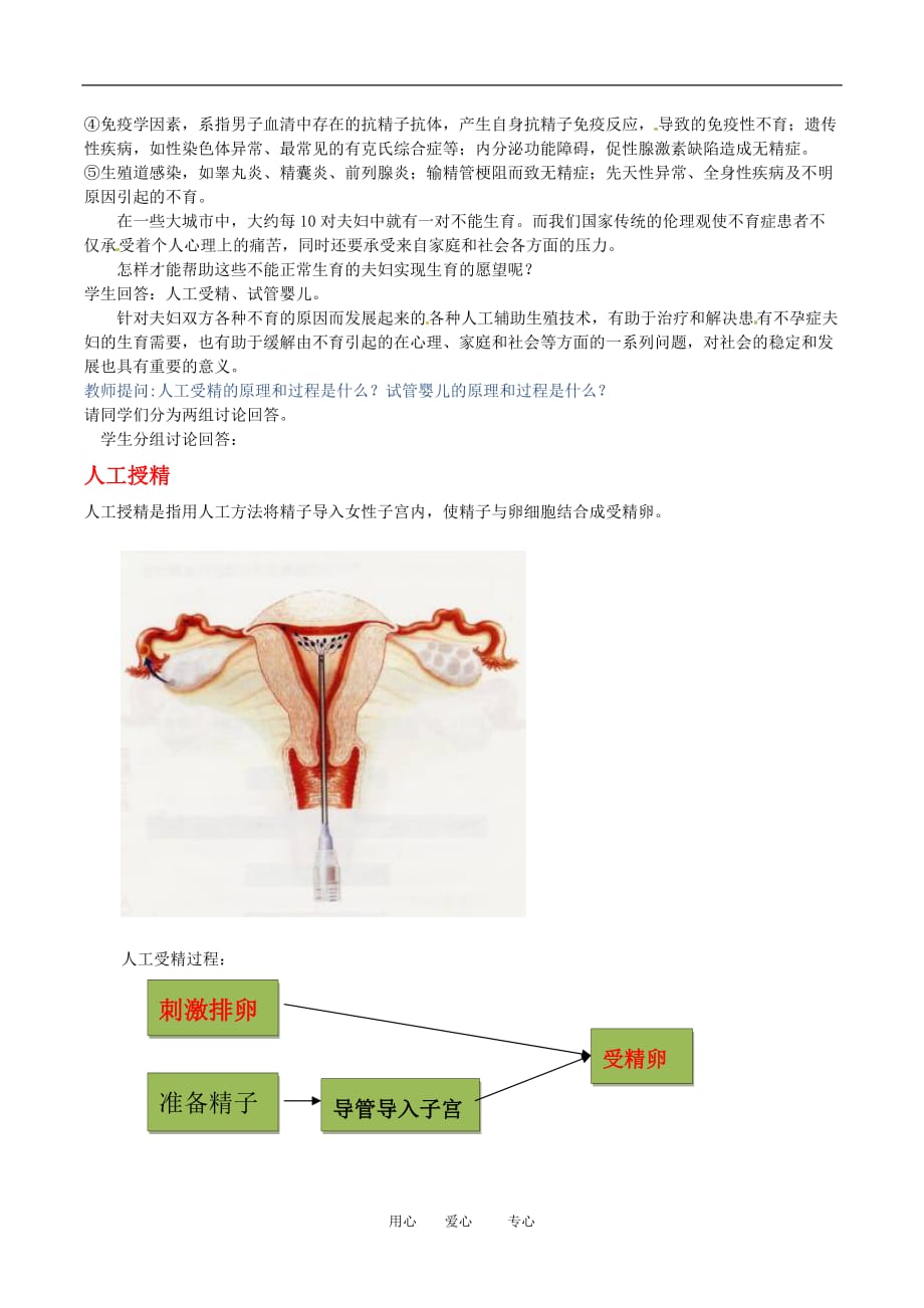 高中生物： 31 人类辅助生殖技术（教案）苏教版选修2.doc_第2页