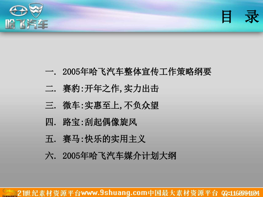 哈飞汽车整体宣传工作规划-78P教程文件_第2页