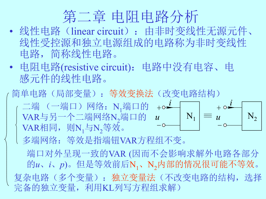 第二部分电阻电路分析知识课件_第1页