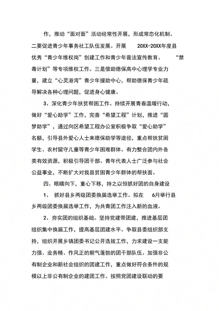 202X年县共青团委年度工作计划_第5页