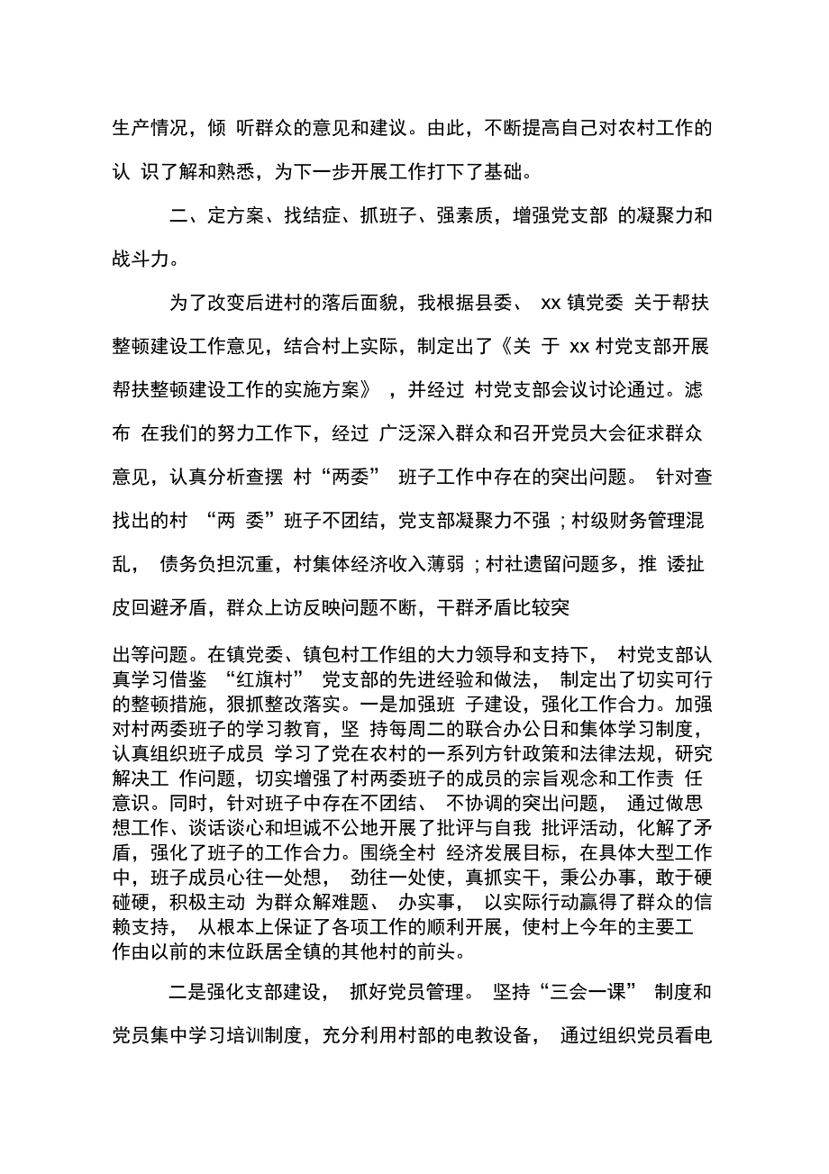 202X年挂职村第一书记述职报告_第4页