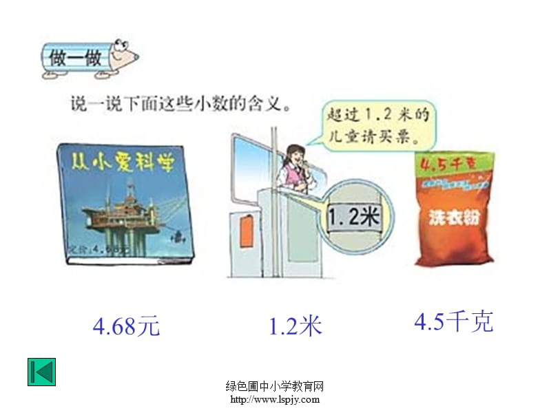 人教版四年级数学下册生活中的小数课件研究报告_第3页