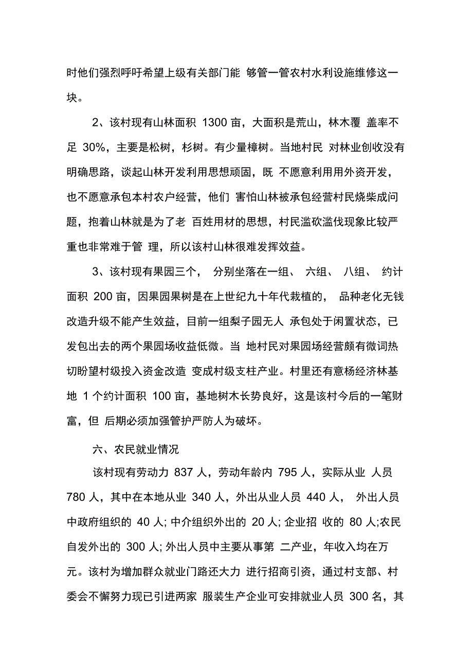 202X年新农村工作调研报告_第4页