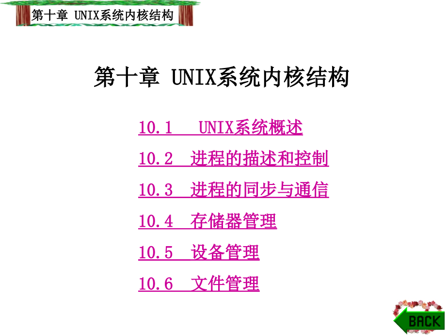 十章UNIX系统内核结构教学提纲_第1页