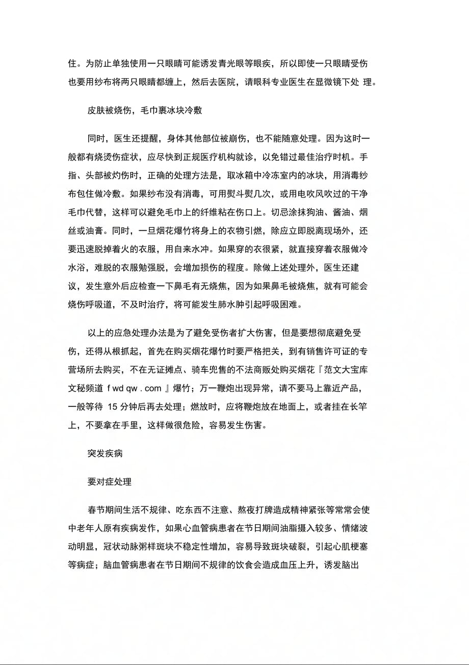 202X年春节易发事故应急预案_第2页