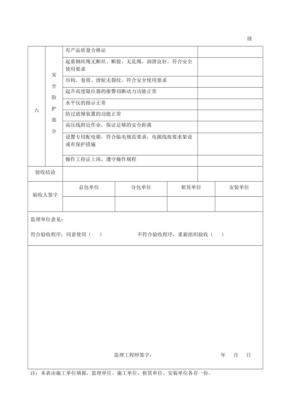 打桩机(钻机)机械验收记录.doc_第2页