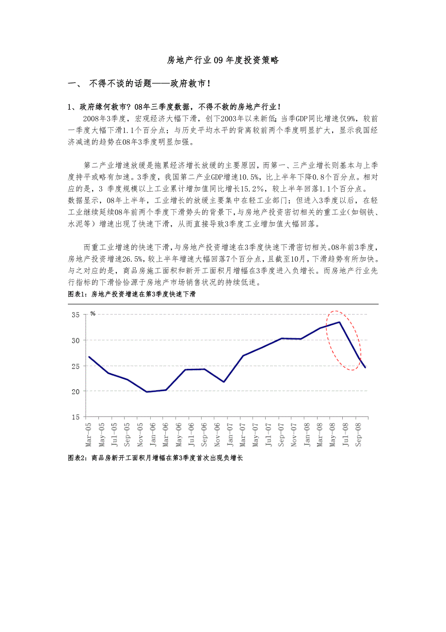 房地产行业09年度投资策略分析_第1页